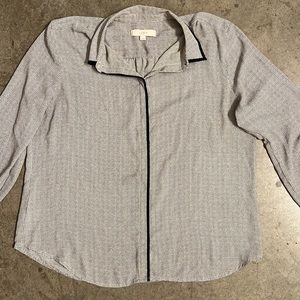 Black and white work top from LOFT, Size XL